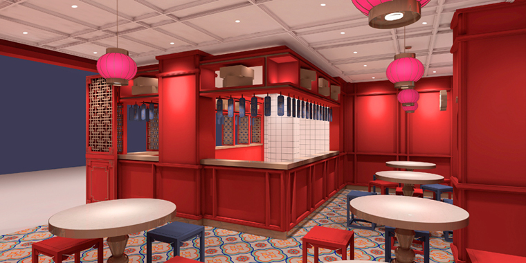 上海裕蓮樓餐飲空間設計-5