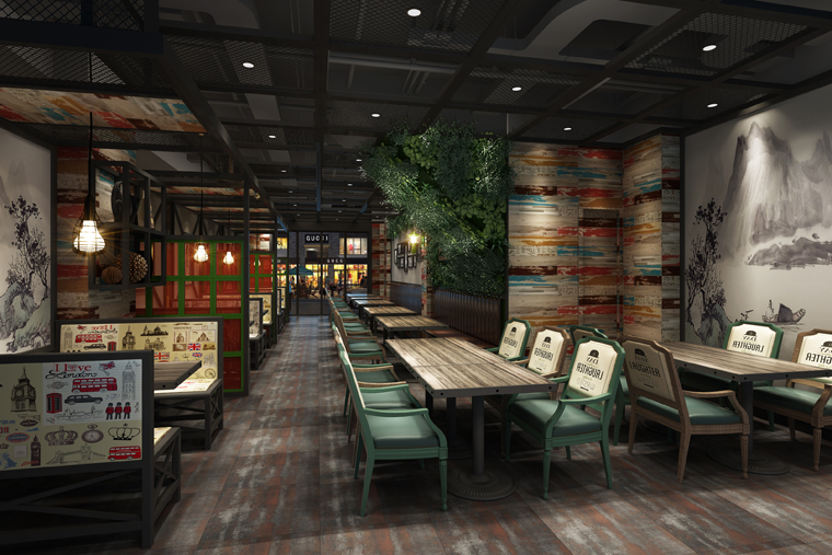 半坡羊燒烤餐廳餐飲空間設(shè)計-2